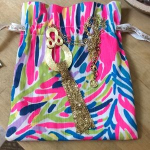 Lilly Pulitzer Fantasea Gold Tassel Necklace